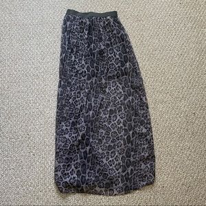 Leopard print skirt